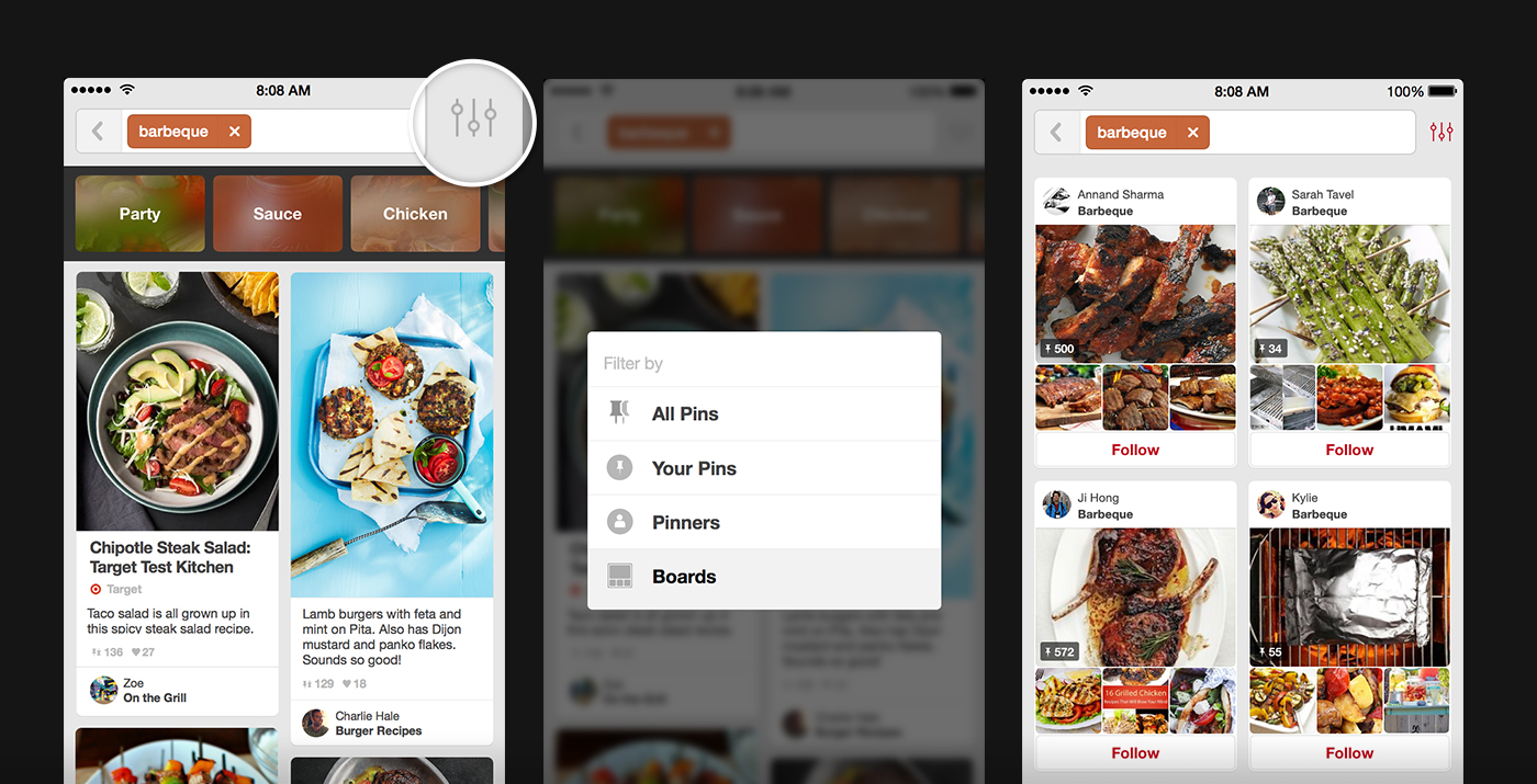 Filter boards on Pinterest